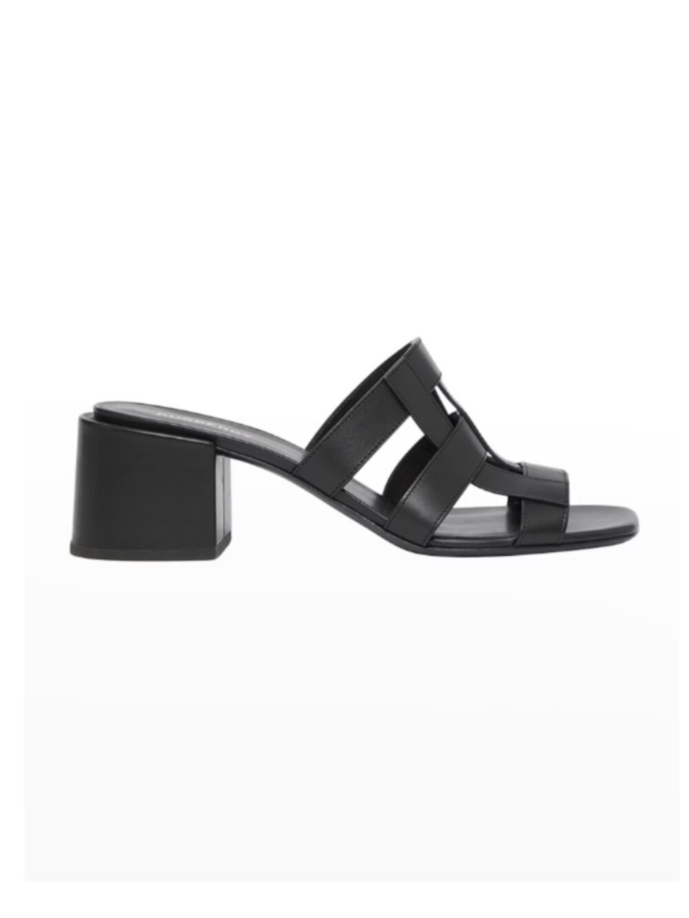 Burberry Lyna Caged Leather Slide Sandals Size US 8.5 / EUR 38.5 NWT